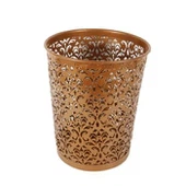 Thùng rác tròn bằng kim loại đấm có thể