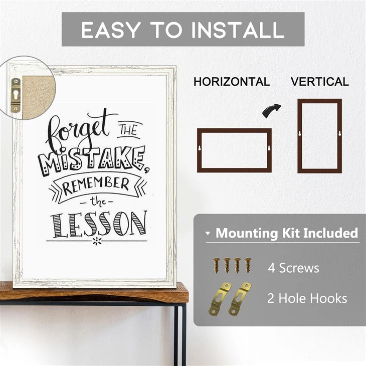 Wood Frame  White Board